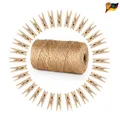 Bastelschnur Jute 100M Natur 3mm Holzklammern 10