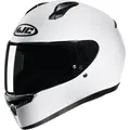 HJC C10 Solid Helm, weiss, Größe 3XS für Männer