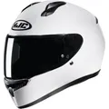 Motorrad Helm XXXS - HJC C10 Solid Integralhelm - weiß