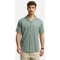 Indicode Kurzarmhemd Herren INCrepe Herrenhemd Kurzarm Strukturstoff für den perfekten Fit grau XXL