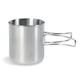 Tatonka Becher Handle Mug 600 ml - Tasse aus rostfreiem Edelstahl - Mit Klappgriffen und Volumenskalierung - kompatibel mit Nalgene Weithals 1L