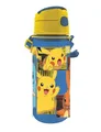 Trinkflasche Pokemon Pikatchu Flasche Bottle Klappverschluss 600ml Aluminium