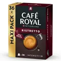 Café Royal, Ristretto, 36 Nespresso (R) kompatible Kapseln, 80 Prozent recycled Aluminium, Rainforest Alliance zertifiziert, Intensität 11