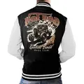 GASOLINE BANDIT® Collegejacke im Rockabilly Style: Hot Rod Race Team schwarz 3XL