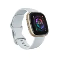 Fitbit Sense 2 Nebelblau / Aluminium in Softgold FB521GLBM (0810038858388)