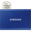 Samsung Portable SSD T7 PC/Mac 1 TB SSD Festplatte extern Indigo blue