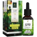 VITACTIV Vitamin D3 K2 Tropfen - K2VITAL® 99,7% all-trans MK-7 - D3 pro Tropfen 1000 IE, Hochdosiert, Hoch Bioverfügbar - Aus Deutschland, Laborgeprüft, Vegan - 50ml, 1700 Tropfen