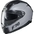 HJC F70 Mago Helm, schwarz-grau, Größe XS für Männer