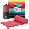 Blumtal Mikrofaser Handtuch leicht & extra saugstark - schnelltrocknende Microfaser Handtücher - optimal als Fitness Handtuch/Strandtuch Mikrofaser/Gym Towel - Reisehandtuch kompakt - Pink