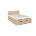 Rauch Möbel Flexx Bett Stauraumbett in Eiche Sonoma, Holz, mit 3 Schubladen als zusätzlichen Stauraum Liegefläche 140 x 200 cm Gesamtmaße Bett BxHxT 145 x 90 x 209 cm