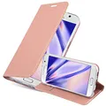 Cadorabo Hülle kompatibel mit Samsung Galaxy S6 aus Premium Kunst Leder Flip Klappbare Stoßfeste Magnetische [Standfunktion] [Kartenfächern] Cover Hülle für Galaxy S6 Tasche in Rosa