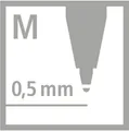 STABILO Kugelschreiber Kugelschreiber pointball Druckmechanik 0,5 mm schwarz (10 Stück)