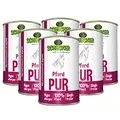 Schecker Nassfutter - 100% Pferd pur - getreidefrei - hypoallergen - echte, Reine Qualitätsware (410g (6er Pack), Pferd)
