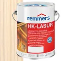 Remmers HK-Lasur 3in1 weiß, 5 Liter, Holzlasur aussen, 3n1: Imprägnierung, Grundierung & Lasur, Holzschutz vor Feuchtigkeit & UV-Strahlung