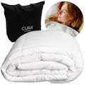CURA Pearl Classic Gewichtsdecke 150x210 9kg - Anti Stress Therapiedecke - Schwere Decke für tiefen Schlaf und bessere Erholung - Schwere Bettdecke aus 100% Baumwolle - Heavy Weighted Blanket