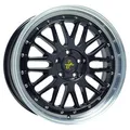 1x KESKIN WHEELS KT22 RETRO black lip polish 8.5Jx19 5x100 ET30