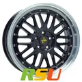 4x Keskin KT22 Retro black lip polish 8.5x19" ET30 LK5 100 ML 57.1 Alufelgen ...