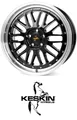 4x Keskin KT22 8,5x19 5/100,0 ET30 Black Lip Polish