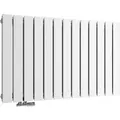 Emke Heizkörper 63x100cm 1343W Waiß Badheizkörper Horizontal Doppellagig Paneelheizkörper
