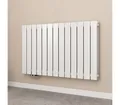 EMKE Heizkörper Doppellagig Flach Horizontal Design Paneelheizkörper, Seitenanschluss Weiß, 1308W für 12qm Raum