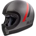 Premier Trophy MX DO, Motocrosshelm - Matt Grau/Schwarz/Rot - XS