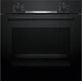 Bosch Einbau-Backofen HBA510BA3 | 71 l | 5 Heizarten | 3D-Heißluft | Schnellaufheizung | Energieeffizienz A | Schwarz, A (Spektrum:  bis D)