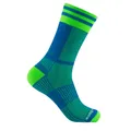 Wrightsock Sportsocken Crew Coolmesh II (dünn, atmungsaktiv, bequem) blau/grün - 1 Paar, Größe: 37,5-41
