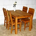 Massivholz Esstisch 140x90cm Wildeiche massiv natur geölt Tisch Holz Küchentisch