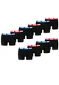 PUMA Boxer Boxershorts Men Herren Everyday Unterhose Unterwäsche 10er Pack, Farbe:Black/Blue/Red, Bekleidungsgröße:XL