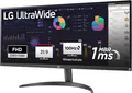 LG Monitor UltraWide 34WQ500-B 34 Zoll Full-HD IPS 100 Hz 5 ms AMD FreeSyn
