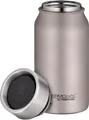 THERMOcafé Thermobecher TC DRINKING MUG, absolut dicht, spülmaschinenfest, 1-tlg., Edelstahl, Kunststoff, Silikon, 0,35l, 8h heiß & 16h kalt, zerlegbares Push Button Lid