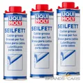 3x 1 L LITER LIQUI MOLY SEILFETT-SPRAY HAFTSCHMIERSTOFF DRAHTSEILFETT 50041773