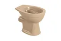 sanicomfort Stand-WC Beige Matt – Spülrandlos, Tiefspüler, waagerechter Abgang, ohne WC-Sitz