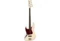 Fender E-Bass, E-Bässe, Linkshänder E-Bässe, American Vintage II 1966 Jazz Bass Lefthand RW Olympic White -