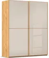 rauch Schwebetürenschrank Kleiderschrank Schrank Garderobe Schlafzimmerschrank SCALE-DUO edle zweigeteilte Türen Glas-Front mit 3 Zierleisten MADE IN GERMANY