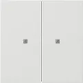 Gira 5173112 Taster Wippe 2-fach , One und KNX, Flächenschalter, reinweiß glänzend
