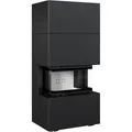 Kratki Kaminofen NBC 7 - 3-seitig | Bausatz schwarz | 7 kW