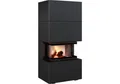 Kratki Kaminbausätze KRATKI Easy Box 7 kW Schwarz Doppeltüröffnung 2.BimSchV2 O 160 mm