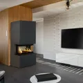 Kaminbausätze Kamineinsatz schwarz aus Stahl 3-Seitig NBC mit 7 kW Leistung