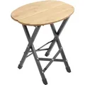 BRUNNER Twisty Bamboo Falthocker Oval 2021 Campingstuhl