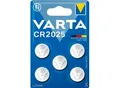 Knopfzelle VARTA Professional Electronics CR2025, Spannung 3 V, Kapazität 170 mAh, Lithium, 5 Stück