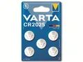 VARTA Knopfzelle Lithium, CR2025,  3V 5 Stück
