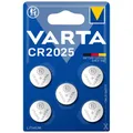 kQ Varta Knopfzelle Lithium CR2025 3V Batterien 5er Blister