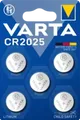 VARTA Knopfzelle CR 2025, 5er Blister Batterie #12585539