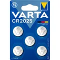 VARTA Knopfzellen CR2025 Lithium 3,0 V, 5 St.