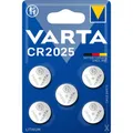 VARTA Knopfzellen CR2025 5er Batterien Lithium 3V Uhren Industrial Universal