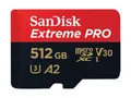 SanDisk microSDXC Extreme PRO 512GB (R200MB/s) + Adapter, 2 Jahre RescuePRO Deluxe