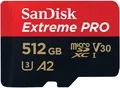 SanDisk Extreme PRO 512GB microSDXC UHS-I Karte A2 V30 200MB/s 4K UHD