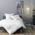 Lorena Mako-Satin Bettwäsche Venedig 200x220 cm + 2x 80x80 cm | weiss - weiß
