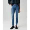 OPUS Slim-fit-Jeans Slim Jeans EVITA Mid Rise mit Stretch-Anteil blau 36 L30